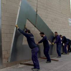 Instalación de marquesina cartabón